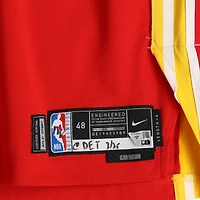 Mouhamed Gueye Atlanta Hawks Game-Used #18 Red Nike Jersey vs. Detroit Pistons on March 25, 2026 - Size 48+4