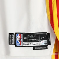 Mouhamed Gueye Atlanta Hawks Game-Used #18 White Nike Jersey vs. New York Knicks on April 30, 2026 - Size 48+4