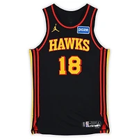 Mouhamed Gueye Atlanta Hawks Player-Issued #18 Black Jordan Brand Jersey from the 2025-26 NBA Season - Size 48+4