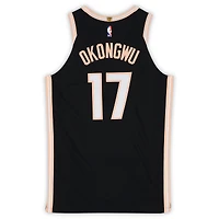 Onyeka Okongwu Atlanta Hawks Game-Used #17 Black Nike City Edition Jersey vs. Cleveland Cavaliers on April 10, 2026 - Size 50+4