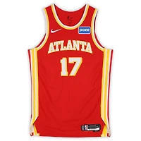 Onyeka Okongwu Atlanta Hawks Game-Used #17 Red Nike Jersey vs. Boston Celtics on March 27, 2026 - Size 50+4