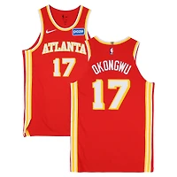 Onyeka Okongwu Atlanta Hawks Game-Used #17 Red Nike Jersey vs. Detroit Pistons on March 25, 2026 - Size 50+4
