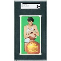 Carte de recrue Pete Maravich, Atlanta Hawks, 1970-71 Topps n° 123, authentifiée SGC 3