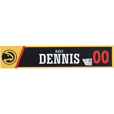 Maillot n° 00 noir porté par RayJ Dennis, joueur des Hawks d'Atlanta, saison NBA 2025-2026.