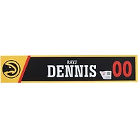 Maillot n° 00 noir porté par RayJ Dennis, joueur des Hawks d'Atlanta, saison NBA 2025-2026.