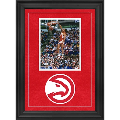 Spud Webb Atlanta Hawks Autographed Deluxe Framed 8" x 10" Dunk Contest Photograph