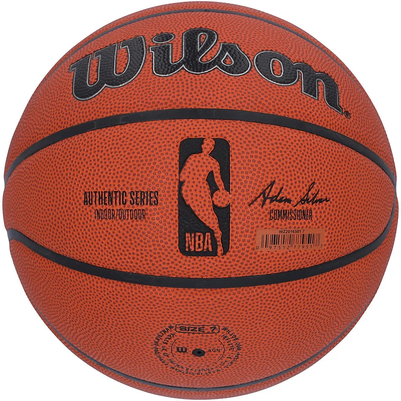 Spud Webb Atlanta Hawks Autographed Wilson Authentic Series Indoor/Outdoor Basketball