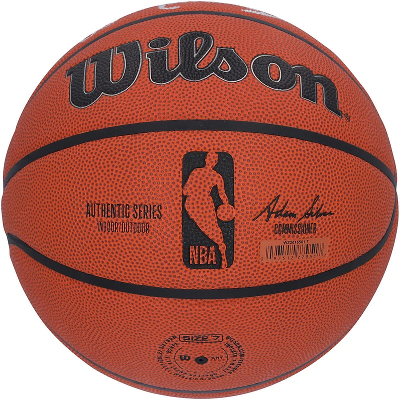 Spud Webb Atlanta Hawks Autographed Wilson Authentic Series Indoor/Outdoor Basketball with "1986 Dunk Champ" & 'Shortest to Ever Win" Inscriptions - Limited Edition of 5