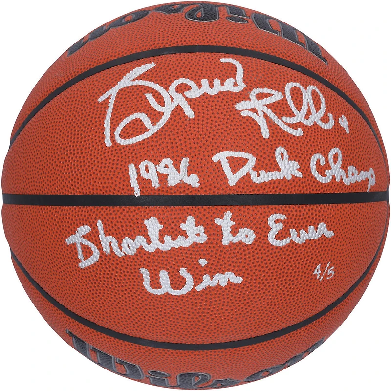 Spud Webb Atlanta Hawks Autographed Wilson Authentic Series Indoor/Outdoor Basketball with "1986 Dunk Champ" & 'Shortest to Ever Win" Inscriptions - Limited Edition of 5