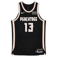 Tony Bradley Atlanta Hawks Game-Used #13 Black Nike City Edition Jersey vs. Cleveland Cavaliers on April 10, 2026 - Size 54+4