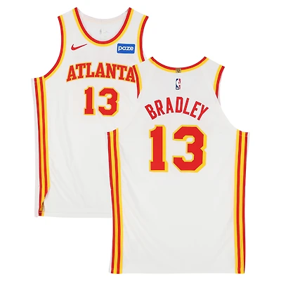 Tony Bradley Atlanta Hawks Game-Used #13 White Nike Jersey vs. New York Knicks on April 25 and 30, 2026 - Size 54+4