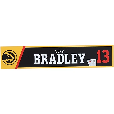 Tony Bradley Atlanta Hawks Player-Issued #13 Black Nameplate from the 2025-26 NBA Season