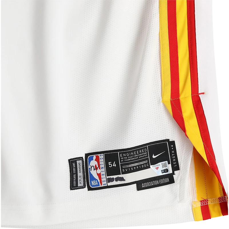 Tony Bradley Atlanta Hawks Player-Issued #13 White Nike Jersey from the 2025-26 NBA Season - Size 54+4