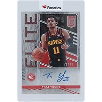 Carte Panini Elite #ES-TYG #76/99 autographiée par Trae Young Atlanta Hawks 2021-22