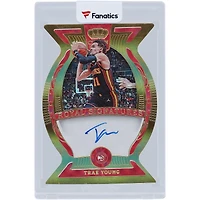 Carte Panini Crown Royale Royal Signatures #RS-YNG #3/17 autographiée par Trae Young des Atlanta Hawks 2023-24