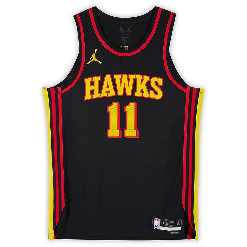 Trae Young Atlanta Hawks Autographed Black Jordan Brand Statement Edition Authentic Jersey with "Ice Trae" Inscription