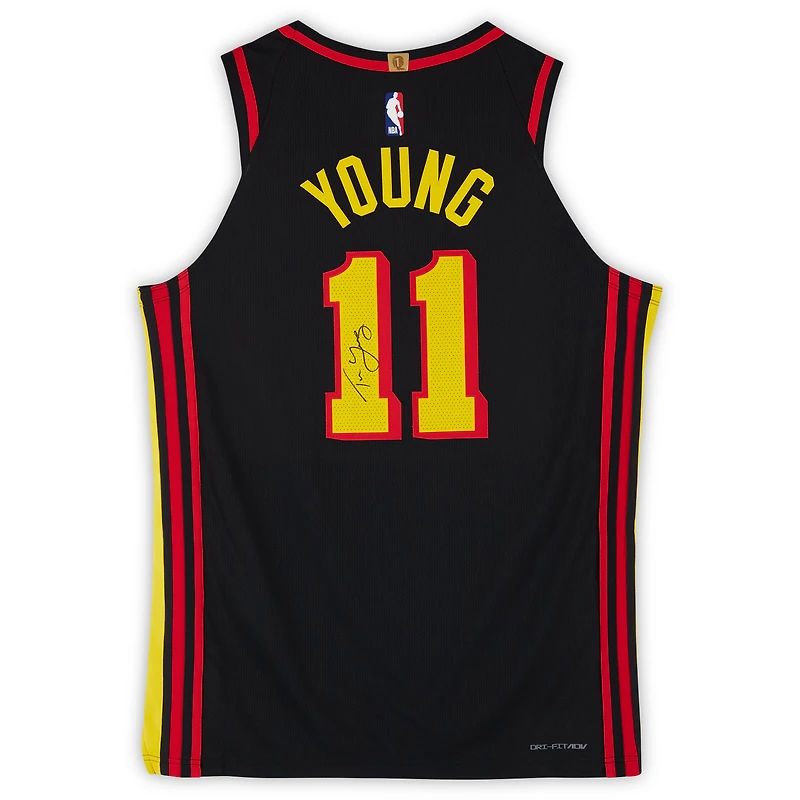 Trae Young Atlanta Hawks Autographed Black Jordan Brand Statement Edition Authentic Jersey