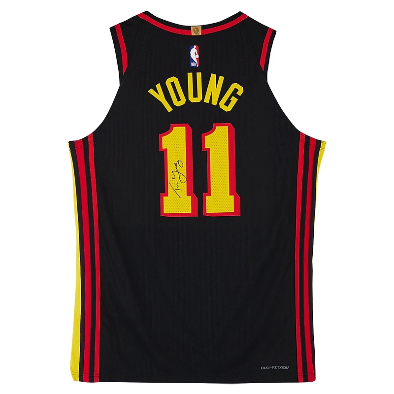 Trae Young Atlanta Hawks Autographed Black Jordan Brand Statement Edition Authentic Jersey