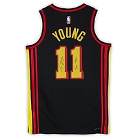 Trae Young Atlanta Hawks Autographed Black Jordan Brand Statement Edition Swingman Jersey with "Ice Trae" Inscription