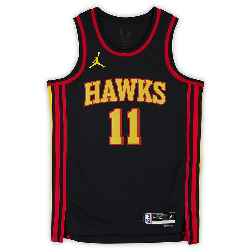 Trae Young Atlanta Hawks Autographed Black Jordan Brand Statement Edition Swingman Jersey with "Ice Trae" Inscription