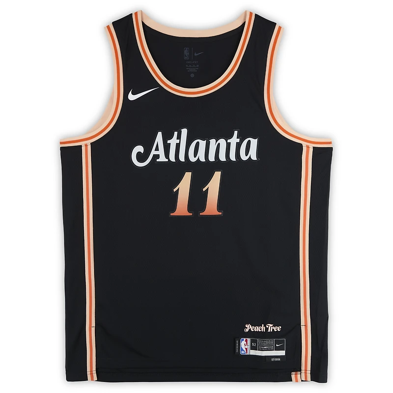 Trae Young Atlanta Hawks Autographed Black Nike 2022-23 City Edition Swingman Jersey