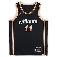 Trae Young Atlanta Hawks Autographed Black Nike 2022-23 City Edition Swingman Jersey