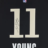 Trae Young Atlanta Hawks Autographed Black Nike 2023-24 City Edition Swingman Jersey