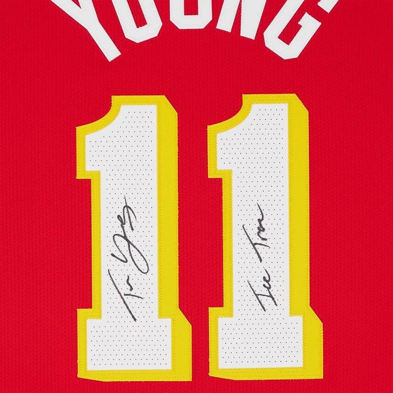 Trae Young Atlanta Hawks Autographed Red Nike Icon Edition Authentic Jersey with "Ice Trae" Inscription