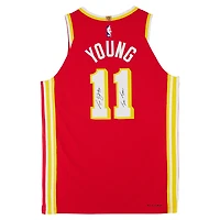 Trae Young Atlanta Hawks Autographed Red Nike Icon Edition Authentic Jersey with "Ice Trae" Inscription
