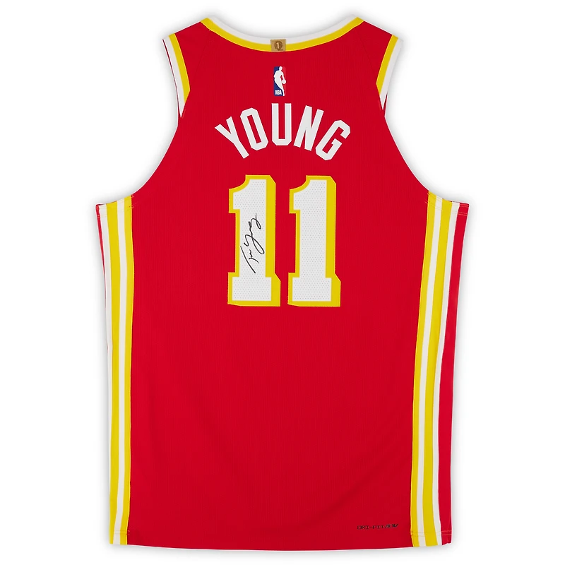 Trae Young Atlanta Hawks Autographed Red Nike Icon Edition Authentic Jersey