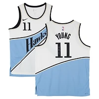 Trae Young Atlanta Hawks Autographed Nike - City Edition Swingman Jersey