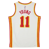 Trae Young Atlanta Hawks Autographed White Nike Association Edition Swingman Jersey