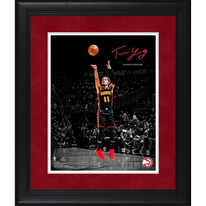 Trae Young Atlanta Hawks Facsimile Signature Framed 11" x 14" Player Spotlight Photograph