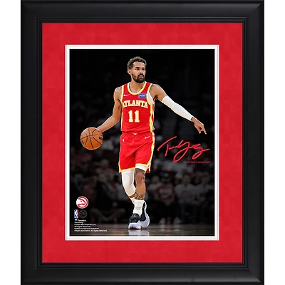 Trae Young Atlanta Hawks Facsimile Signature Framed 11" x 14" Spotlight Photograph
