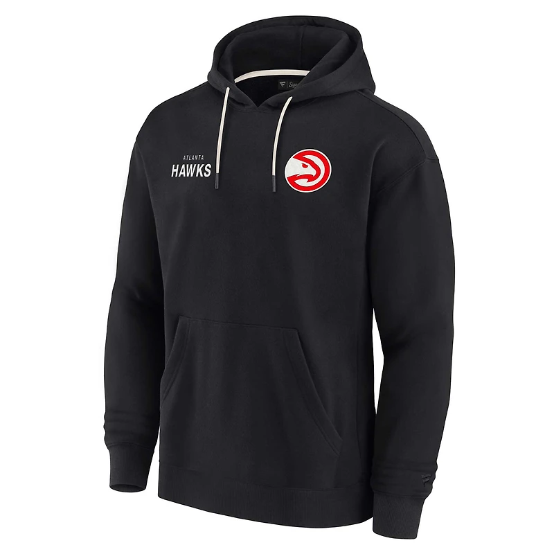 Sweat à capuche unisexe Fanatics Red Atlanta Hawks Elements en polaire super douce