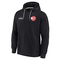 Sweat à capuche unisexe Fanatics Red Atlanta Hawks Elements en polaire super douce