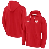 Unisex Fanatics Red Atlanta Hawks Elements Super Soft Fleece Pullover Hoodie