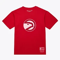 Unisex Mitchell & Ness  Red Atlanta Hawks Hardwood Classics Arch T-Shirt