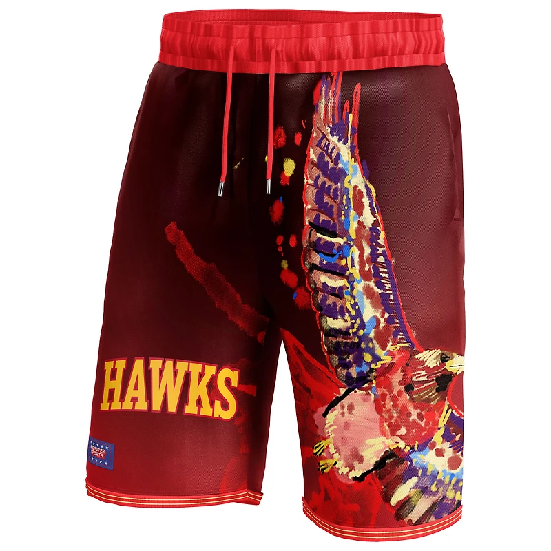 Short unisexe NBA & KidSuper Studios by Fanatics rouge Atlanta Hawks Hometown