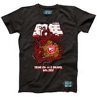Unisex NBALab x Hyperfly Heather Black Atlanta Hawks Year of the Snake Lunar New Collection T-Shirt