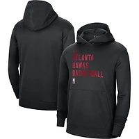 Sweat à capuche unisexe Nike Atlanta Hawks 2023/24 Spotlight On-Court Practice Noir