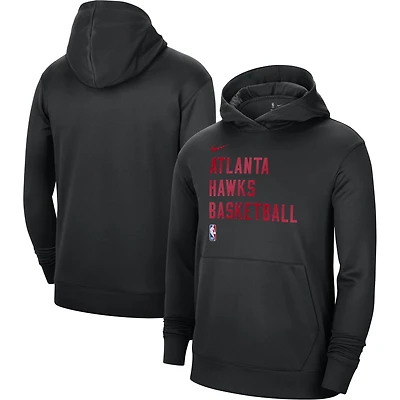 Sweat à capuche unisexe Nike Atlanta Hawks 2023/24 Spotlight On-Court Practice Noir