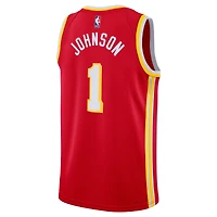 Maillot unisexe Nike Jalen Johnson rouge Atlanta Hawks Swingman - Édition Icon