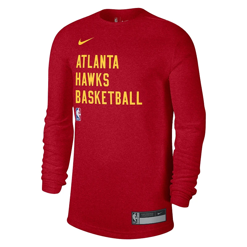T-shirt à manches longues unisexe Nike Atlanta Hawks 2023/24 Legend On-Court Practice rouge