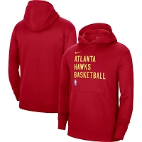 Sweat à capuche unisexe Nike Atlanta Hawks 2023/24 Spotlight On-Court Practice rouge