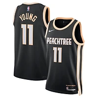 Unisex Nike Trae Young Black Atlanta Hawks 2025/26 Swingman Jersey - City Edition