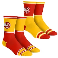 Unisex Rock Em Socks  Atlanta Hawks 2-Pack Color Block Crew Set