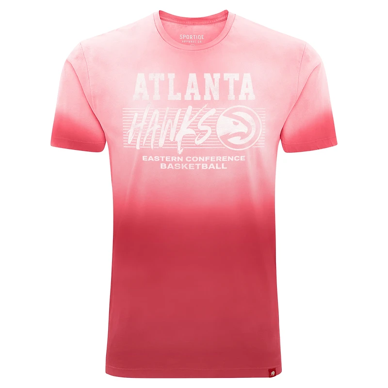 T-shirt unisexe Sportiqe rose Atlanta Hawks Bingham Sun-Fade