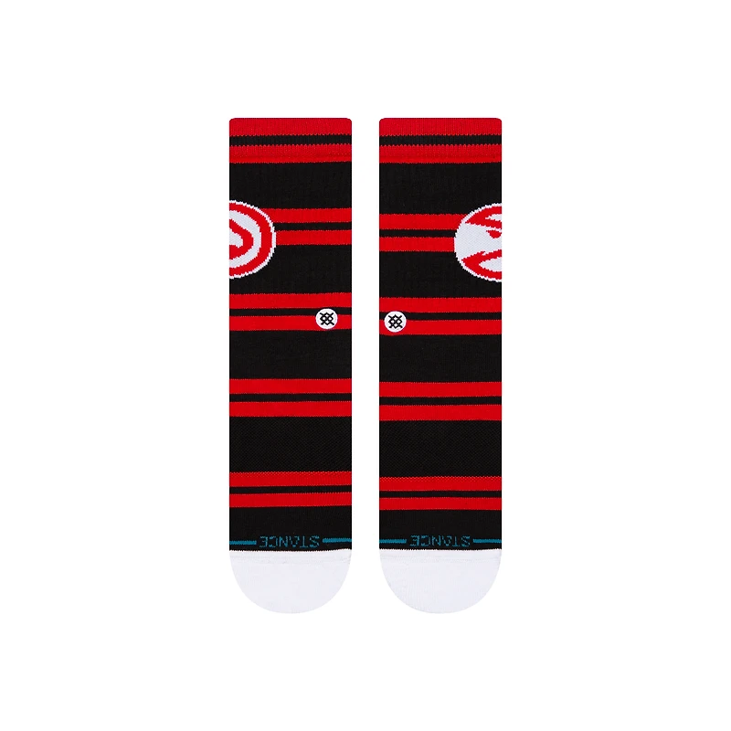 Chaussettes unisexes Stance Atlanta Hawks Prep Stripe Crew