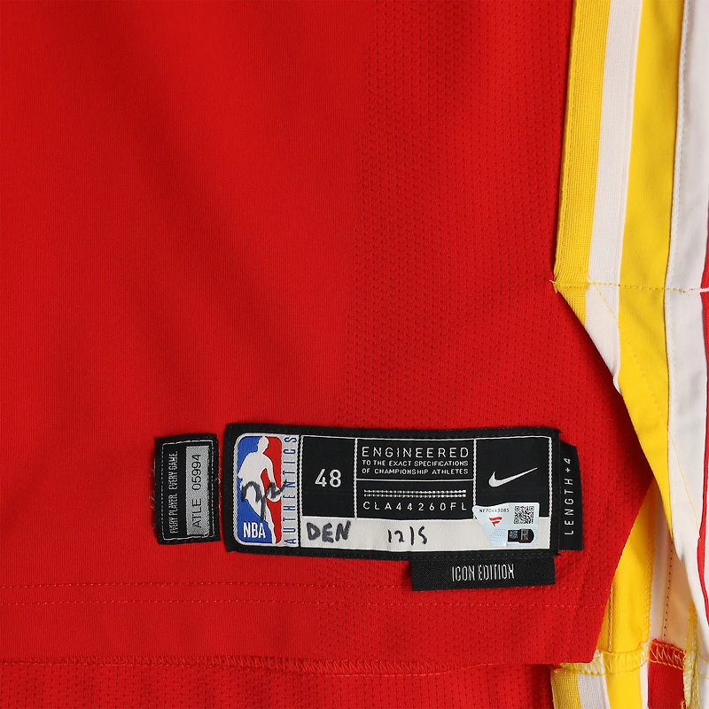 Vit Krejci Atlanta Hawks Game-Used #27 Red Nike Jersey vs. Denver Nuggets on December 5, 2025 - Size 48+4